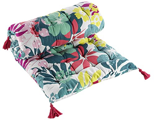 Dynamic24 Premium Liegenauflage 120 x 60 cm Auflage für Liegen Gartenliegen Sonnenliegen Matratze Holzliegen Kissen Deckchair Polyrattan Palettenkissen Palettenauflage dick bequem (Hawai)