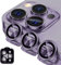 MiKoyi Protector de Lente de Cámara Compatibile con iPhone 14 Pro/iPhone 14 Pro Max Protectores Objetivos 9H Dureza Cristal Templado Anti-Arañazos Aleación de Alumio Protector Camara, Púrpura