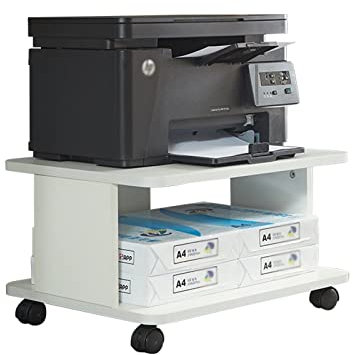 KIZQYN Druckerständer Druckerständer Büroschreibtisch Unterrad Drucker Regal Home Home Hochleistungs-Mobilkopierer-Stand-A4-Datei-Speicher-Rack Druckertisch (Color : A)