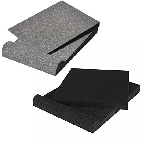 4 Studio Monitor Acoustic Isolation Pads,Speaker Pad,Isolation Pad,High Density Studio Monitor Foam,Studio Monitor Stand Pad,Elevates Audio Equipment For A Cleaner More Precise Sound(Random Color)