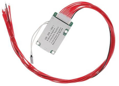 Bisida 10S BMS 36V 20A Li-Ion PCB Schutzplatine mit Balance-Draht und NTC, zehn funktionale Schutzfunktionen, geteilte Anschlüsse, für Lithium-Ionen-Akku-Pack (10S, 36V, 20A)