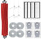 Odashen Lot de 17 accessoires de rechange pour aspirateur Roborock Q Revo Roborock P10, brosse principale, chiffon de nettoyage, sac à poussière, filtre Hepa, brosse latérale (blanc)