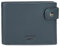 Reebok Switch Portefeuilles et Porte-Monnaie en Cuir de Vachette, Noir, Bleu et Cuir., Bleu, Talla única, Portefeuille Horizontal