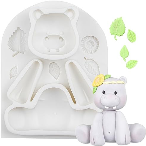 Nilpferd Epoxidharz Silikon Formen Tier Backform Forst Tortendeko Fondant Ton