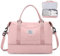Reisetasche Damen 45x36x20 Easyjet Handgepäck Tasche Sporttasche Weekender Bag Schwimmtasche Wasserdicht Travel Bag Duffle Bag Fitnesstasche Trainingstasche Krankenhaustasche mit Schuhfach,G3-Rosa