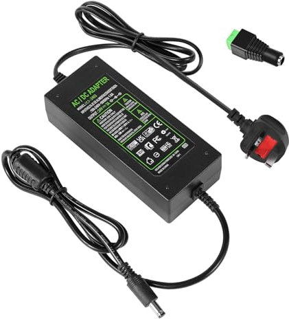 24V 3A Power Supply Adapter Converter AC 100V~240V to DC 24 Volt 3 Amp 72W Transformer with 5.5x2.5mm Plug for 5050 3528 LED Strip Light 3D Printer LED Driver CCTV Security System LCD Monitor