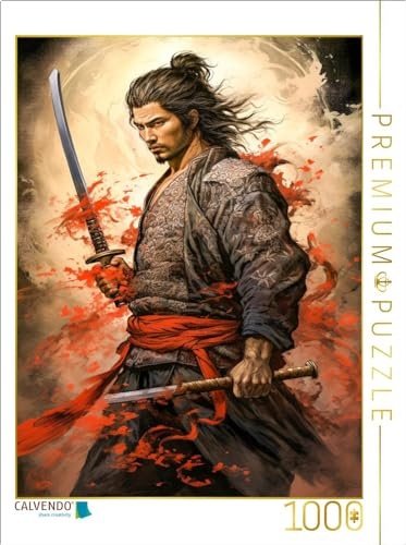 Puzzle · Der Samurai - EIN exzellenter Stratege | 1000 Teile · Lege-Größe 64 × 48 cm · CALVENDO Puzzle