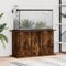 ZEYUAN Aquariumständer Räuchereiche 101x41x58 cm Holzwerkstoff, Aquarium Unterschrank, Aquarium Schrank, Aquariumschrank, Aquarium Tisch, Aquarium Stands 833636