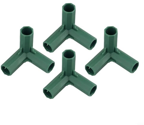 Raccordo in plastica per piante rampicanti da giardino, 4 pezzi (angolo retto 3 vie)