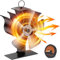 Viitech Ventilador para Estufa 5 Aspas, Ventilador No Eléctrico para Chimenea, Circulación de Aire Caliente Super Silencioso Ventilador Chimenea para Estufa de Leña Gas Pellets
