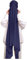Lina & Lily Chiffon Instant Hijab mit Jersey Unterkappe, Damen Kopftuch Set mit Bindeband (Marineblau)