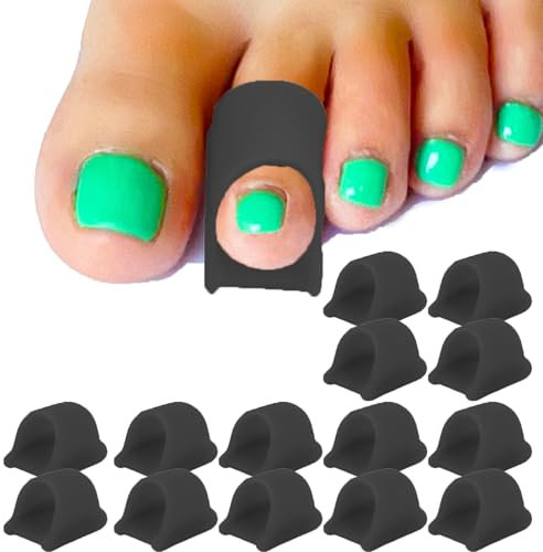 Skeerthy Gel Hammertoe Toe Splints for Hammer Toes,14 Pieces Soft Gel Toe Spacer - Realign Bent, Curled, Crooked, Claw, Hammer Toes for Men and Women