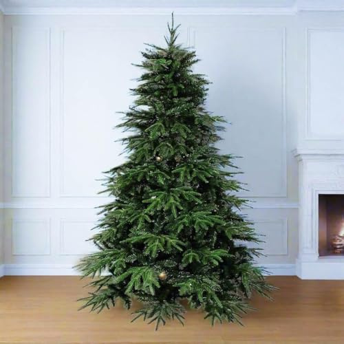 EVGN Weihnachtsbaum 180CM m ohne Licht – künstlicher Weihnachtsbaum 180 cm, naturgetreu & dicht, ca. 1000 Spitzen, schwer entflammbar, mit stabilem Metallständer, klassisch grün