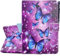 KEROM Case for iPad 9th/8th/7th Generation iPad 10.2 inch Case, PU Leather Stand Folio Cover Case for iPad 9th Generation 2021/iPad 8th Gen 2020/iPad 7th Gen 2019, with Auto Sleep/Wake - Butterfly