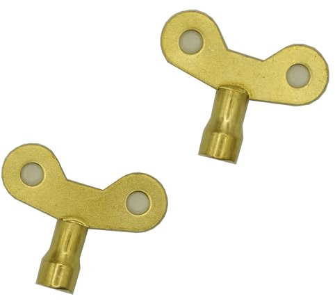 Aventurine Radiator Bleed Key - Radiator Valve Clock Key for Bleeding and Air Vent- 6mm Internal Square Key - Made of Solid Brass- Pack of 2