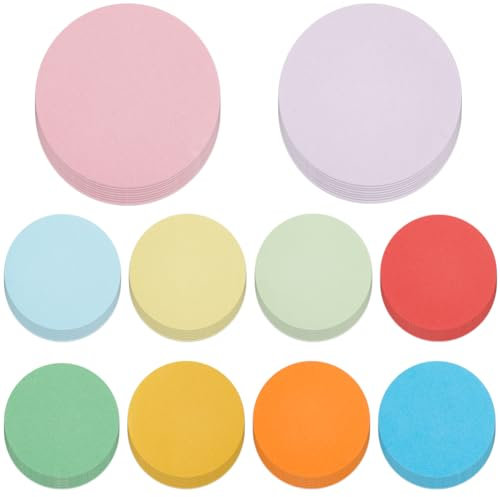 SOFPLATE 100 Stück Runde Papierausschnitte 2.2Zoll/5.6CM Rundes Buntes Papier Kreise Bunt Verschiedene Klassenzimmer Pinnwandpunkte Kartonausschnitte Für Die Schule Klassenzimmer Pinnwand DIY