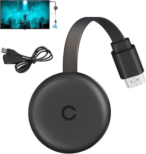Adaptateur Dongle HDMI sans Fil 1080P pour TV, Dongle WiFi Affichage Écran Compatible Miracast, Airplay, DLNA, Streaming iOS Android Windows Mac, 2.4GHz Portable (35)