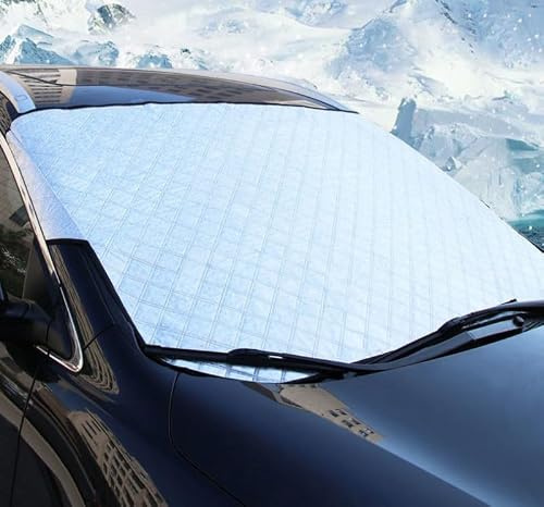 Couverture Pare Brise Voiture Hiver pour Toyota Aygo X/Yaris/Yaris Hybrid/Yaris XP21, Repliable Couverture de Neige pour Voiture pour Pluie Hiver Gel Chaleur Extérieure,A