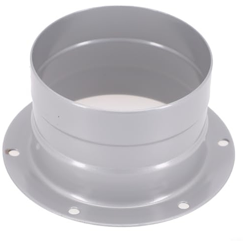 Metall-Flansch-Entlüftungsrohrverschraubung für Wand mit Luftschlauch-Adapter, glatt und wetterbeständig (75 mm)