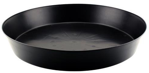 Black Premium Plastic Saucer,18