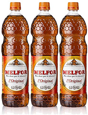 Melfor L'Original - Lot de 3 bouteilles de 1L de condiment vinaigre Melfor d'Alsace (3X1L) - Livraison Gratuite en France