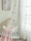 Lactraum Vorhang Kinderzimmer Mädchen Prinzessin Transparent Weiß mit Ösen Bestickt Schwan Krone Voile 145 x 245 cm