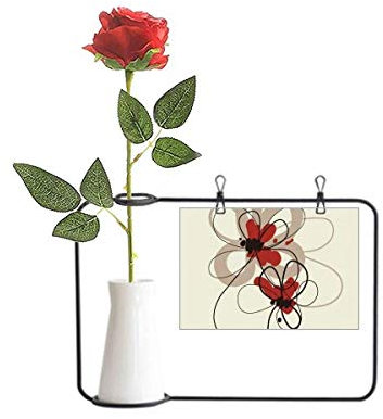 Beauty Gift Blumen Pflanze Malerei Dekoration Künstliche Rose Blume Hängende Vasen Dekoration Flasche