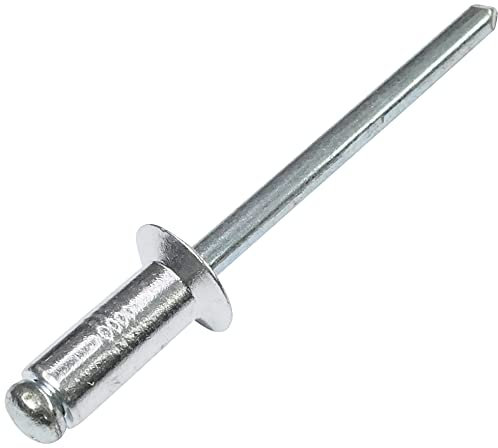 AERZETIX - C48280 - Satz von 100 Blindnieten mit senkkopf blindniet Ø5x11mm - aluminium - stahl - DIN 7337 - popnieten - nieten mit bruchfest stange - für montage von metallteilen