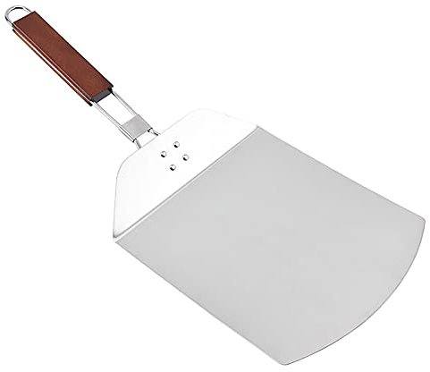 10Inch Pizza Peel Paddle Stainless Steel Gourmet Spatula with Handle for Easy Storage Pizza Turning Peel Pizza Paddle