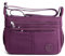 DIRRONA Beiläufig Damen Umhängetasche Multi Pocket Crossbody Bag Mittelgroße Umhängetasche Aus Nylon Reisen Schule Täglicher Gebrauch Damentasche Violett