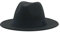 QBQZXAOSOWH Fedora Trilby Hüte Für Damen Beige Ribbon Band Hüte Für Herren Panama Hochzeit Schmücken Damen Hut 56-58Cm (Erwachsener) Schwarz