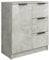 vidaXL Sideboard Kommode Anrichte Schrank Beistellschrank Mehrzweckschrank Standschrank Wohnzimmer Betongrau 60x30x70cm Holzwerkstoff