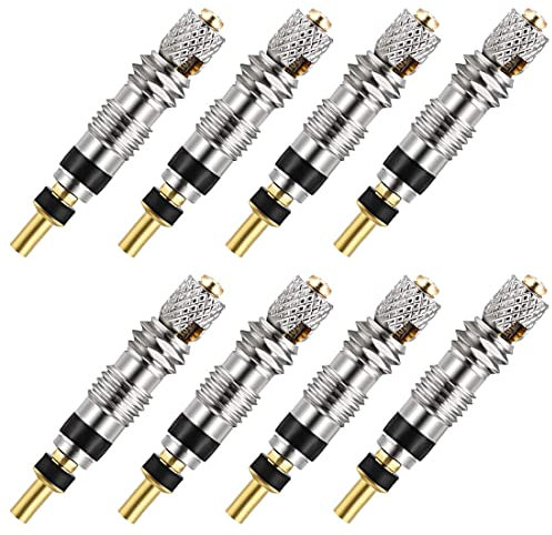 8 Stück Fahrradventil Adapter Französisches Ventil Sclaverandventil Ersatz Presta Ventileinsatz Ventilkappen Fahrrad Ventil Adapter, Ventil Kern Ventil Reifenventil für Tubeless-Fahrrad MTB Bike