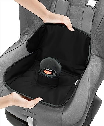 Potty Training Car Seat Protector Cover - Waterproof Soft Piddle Pads for Toddlers and Baby Carseat - Travel-Friendly Universal Machine Washable Liner Mat for Spills, Nappy Leaks, Accidents - Black