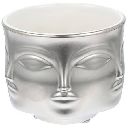 Alipis Hängender Blumenbehälter Aus Zementmaske Wanddekoration Für Blumenarrangement Blumentopf Zum Einhängen Für Schlafzimmer Und Zuhause Accessoire Für Hintergrunddekoration