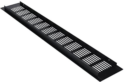 Griglia di ventilazione rettangolare in lega di alluminio, lunghezza 600 mm, per armadio, scarpe, armadietto, lavello, parete, soffitto e pavimento