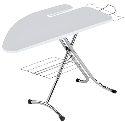 Top House Italia Festival Profi Planche à Repasser avec Planche à Repasser – 125 x 48 cm – Gain de Place, Robuste, Pliable – Housse de Table Anti-Plis réfléchissant la Chaleur
