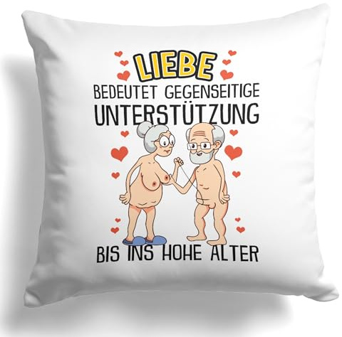 22Feels Kissen Jahrestag Geschenk für Männer, Deko Hochzeitstag Ehemann, Beziehung Liebe Paar Freund Valentinstag Ihn Verlobung (Weiss, Quadratisch, 40x40cm)