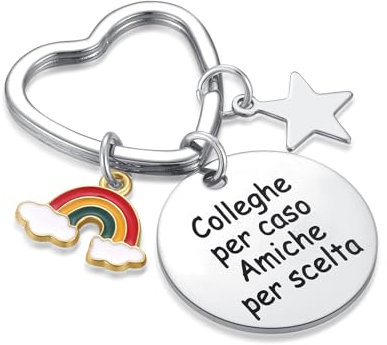 Portachiavi Colleghe Idee Regalo, Colleghe Per Caso Amiche Per Scelta, Collega Donna Uomo Colleghe Amicizia Porta Chiavi Idee Regalo Natale Per Colleghi Che Va Via Grazie Pensione Regali Per Colleghe