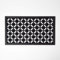 HOMESCAPES Black Wrought Iron Effect Rubber Doormat Ellipse Style Non-Slip Waterproof Outdoor Mat, 70 x 40 cm