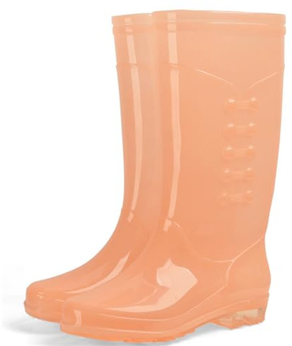 ENEN Stivali da Pioggia impermeabili per Donna e Uomo, Stivali da Lavoro Antiscivolo in Gomma per Camminate e Esterni Giardino