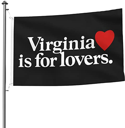 Virginia Is For Lovers-Flaggen, 15 x 2,4 m, Yard-Flagge, Innendekoration, Banner mit Ösen