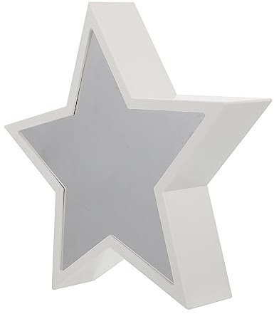 HOMSFOU Tunnellicht Spiegeltunnellampe Nachtlicht Mondlichter Nachtlampe Für Kinder Tischlampe Für Kinder Led-schreibtischleuchte 3d-spiegeltisch Nacht Mondwand 3d-tunnellampe Weiß Plastik