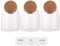 ASelected 3 Pcs Glass Storage Jar With Ball Cork Lid 500ML Tea Coffee And Sugar Canisters With Sticker For Spices, Sugar, Coffee, Biscuits, Candies