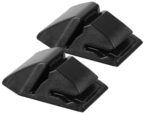 Auto Kartenclip 2 Stück aus Abs, Schwarz, Selbstklebend