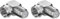 Lot de 2 adaptateurs satellite coudés F à 90° pour câble d'antenne satellite coaxial