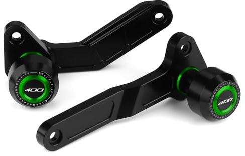 Modeer Sturzpads Kompatibel mit Ka.wasaki NINJA 400 ninja400 2018~2024 Motorrad rahmen Slider Antikollisions-Fallschutz Crashpad ninja 400 Zubehör (Grün)