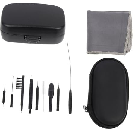 SEWOART Hearing Aid Cleaning Kit Travel Cleaning Tools Professional Hearing Aid Cleaners Reusable Wax