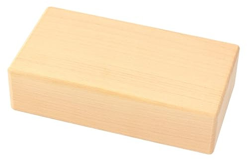 PEEWIT Yogawürfel Yoga großer Holzblock |22,5cm x 12cm x 6 cm| professionell für Yogis, Buchenholz