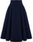 Onsoyours Jupes Femme Élégant Taille Élastique Trompette A-Ligne Midi Jupe Plissée Carreaux Skirt A Bleu Foncé L
